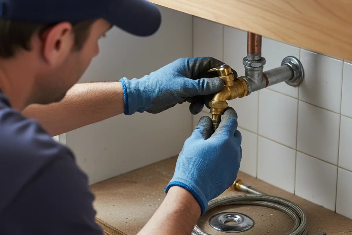 Shutoff valve and fitting work during Emergency Plumbing in Palomar Mountain